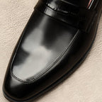 Men's Croc Detail Dress Shoes: Stylish Pointed Toe Wedding Loafersyes