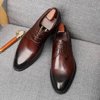 Men's Croc - Embossed Derby Shoes: Stylish Formal Business Dress Shoesyes