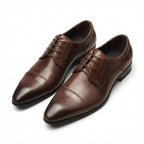 Men's Croc - Side Cap Toe Derby: Stylish Groomsmen Wedding Dress Shoesyes
