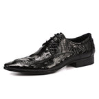 Men's Crocodile Embossed Oxford | Exotic Luxury Dress Shoesyes