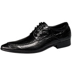Men's Crocodile Pointed Oxford | Exotic Designer Dress Shoesyes