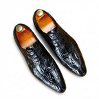 Men's Crocodile Pointed Oxford | Exotic Designer Dress Shoesyes