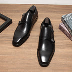 Men's Double Monk Strap Shoes: Fashion Gala Wedding Dress Shoesyes