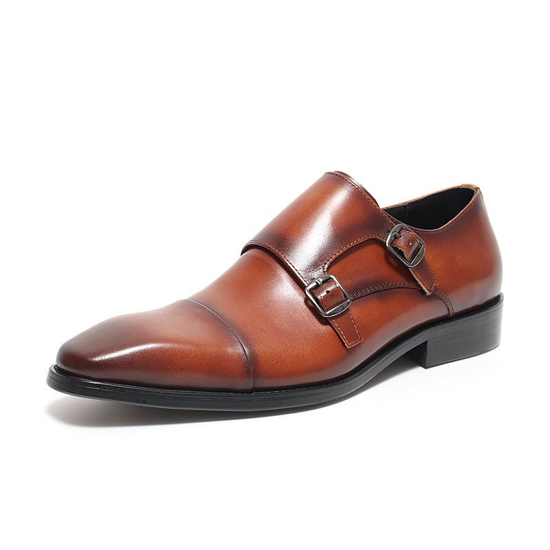 Men's Double Monk Strap Shoes: Fashion Gala Wedding Dress Shoesyes