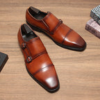 Men's Double Monk Strap Shoes: Fashion Gala Wedding Dress Shoesyes