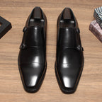 Men's Double Monk Strap Shoes: Fashion Gala Wedding Dress Shoesyes