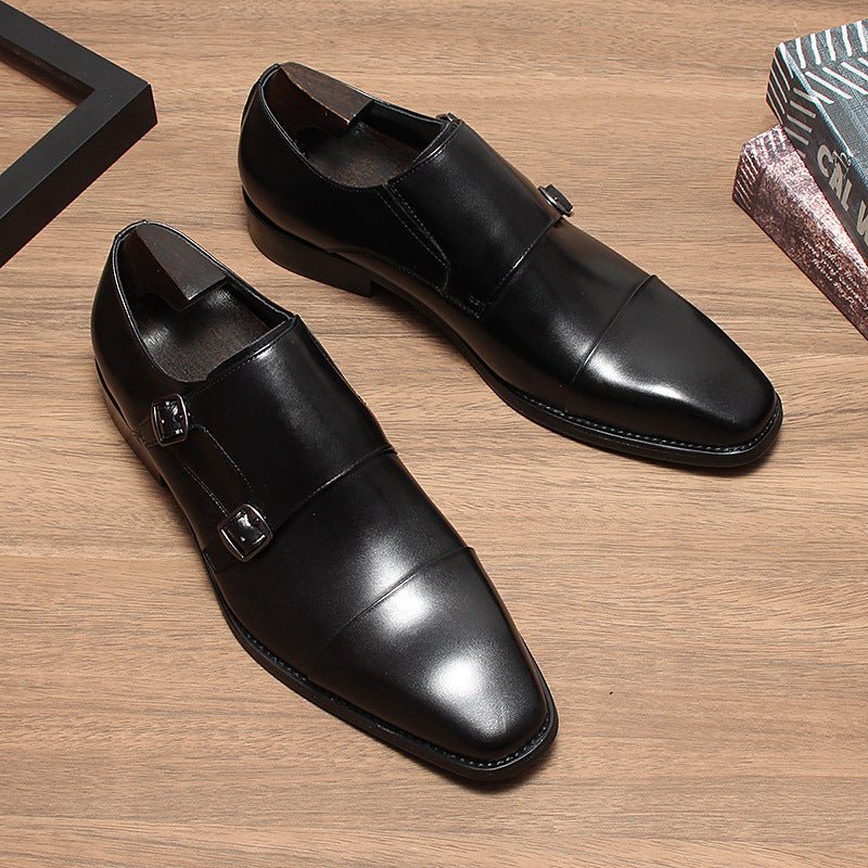 Men's Double Monk Strap Shoes: Fashion Gala Wedding Dress Shoesyes