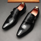Men's Dual Buckle Monk Shoes: In - Vogue Engagement Dress Shoesyes
