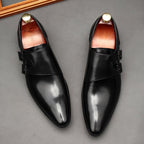 Men's Dual Buckle Monk Shoes: In - Vogue Engagement Dress Shoesyes