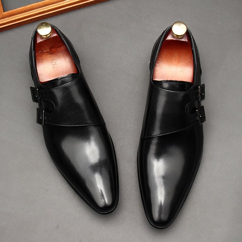 Men's Dual Buckle Monk Shoes: In - Vogue Engagement Dress Shoesyes