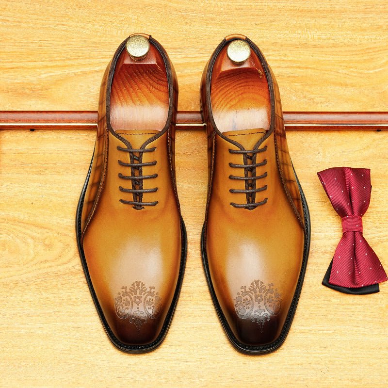 Men's Engraved Oxford | Exotic Luxury Dress Shoesyes