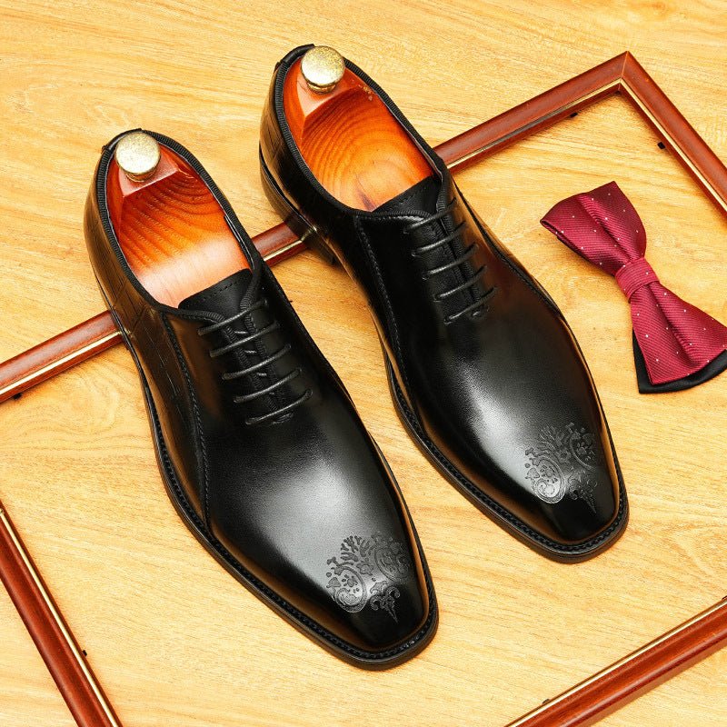 Men's Engraved Oxford | Exotic Luxury Dress Shoesyes