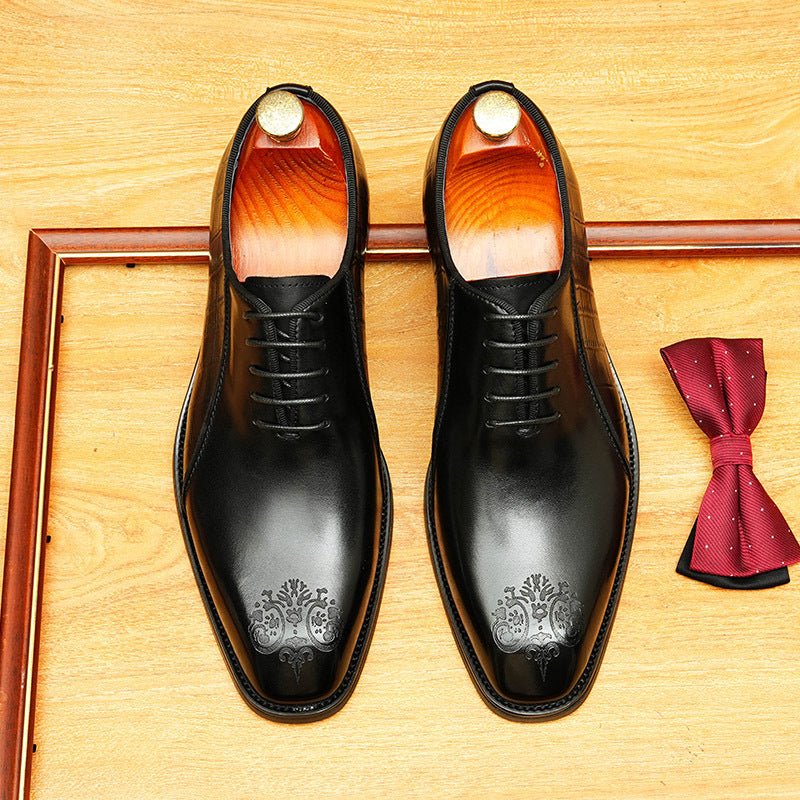 Men's Engraved Oxford | Exotic Luxury Dress Shoesyes