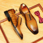 Men's Engraved Oxford | Exotic Luxury Dress Shoesyes