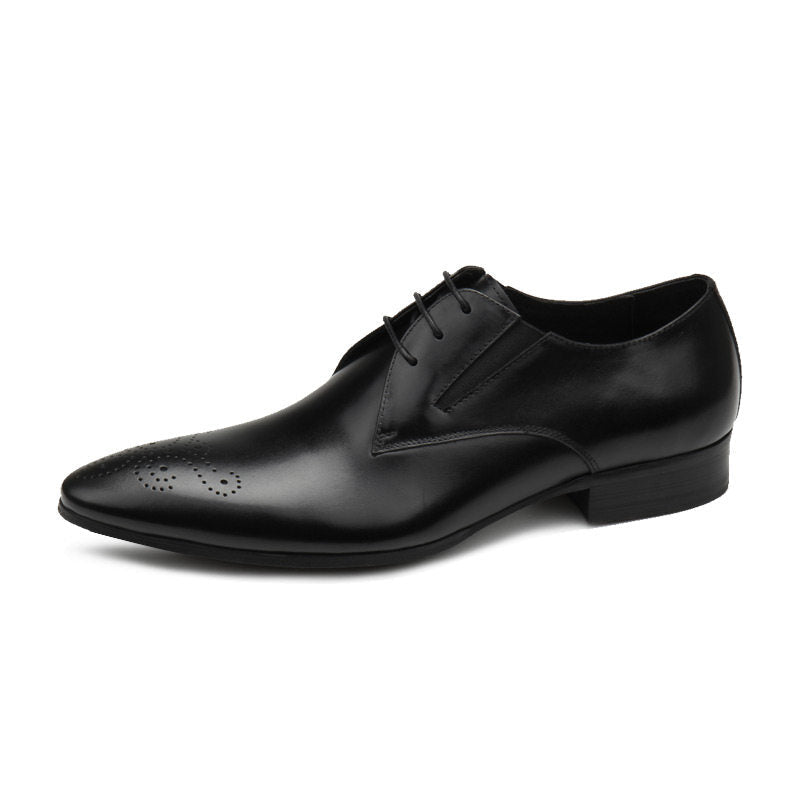 Men's Fashion Pointed Toe Derby: Elegant Groom Wedding Dress Shoesyes