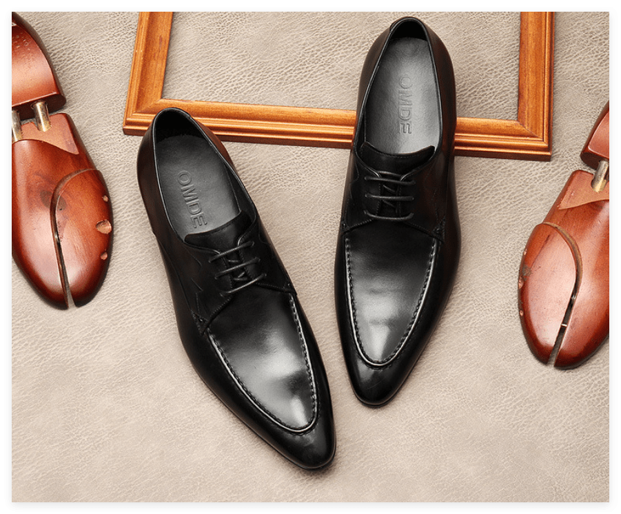 Men's Fashion Tan Derby Shoes: Vintage Hand - Patina Dress Shoesyes