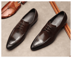 Men's Fashion Tan Derby Shoes: Vintage Hand - Patina Dress Shoesyes