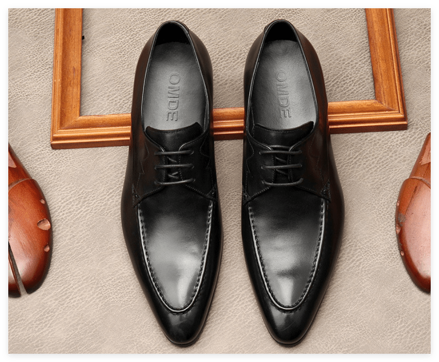 Men's Fashion Tan Derby Shoes: Vintage Hand - Patina Dress Shoesyes