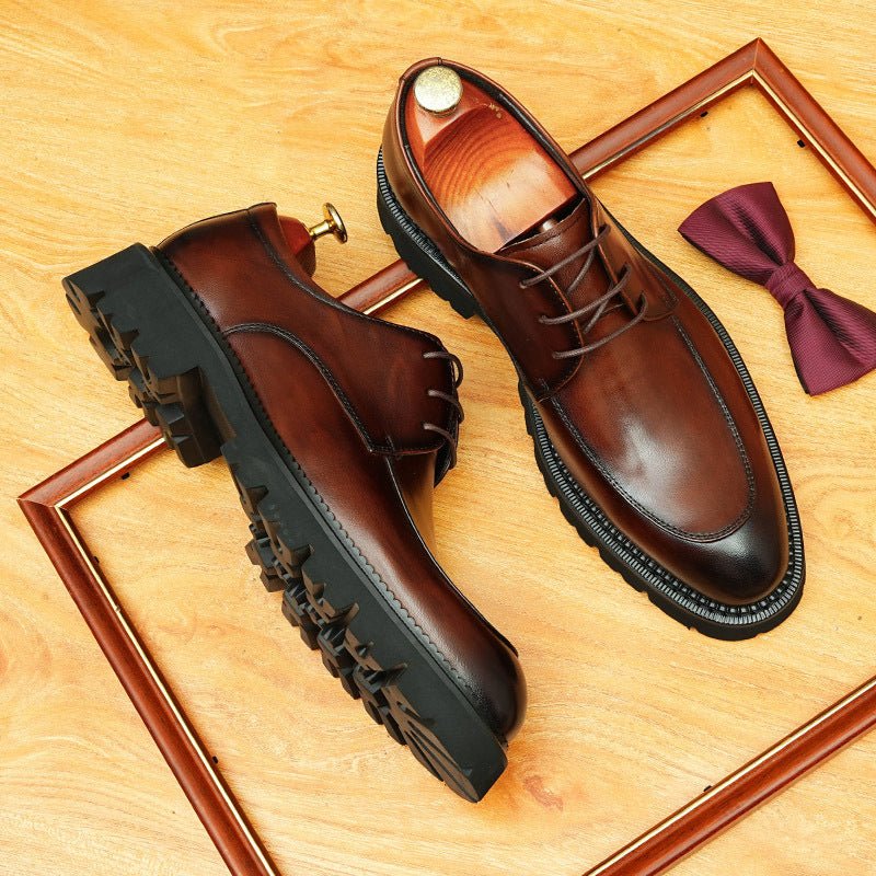 Men's Formal Derby Shoes: Pointed Toe Wedding & Business Dress Shoes
