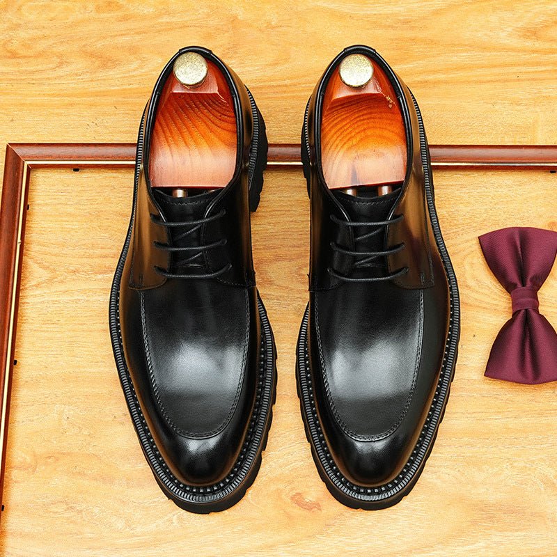 Men's Formal Derby Shoes: Pointed Toe Wedding & Business Dress Shoes