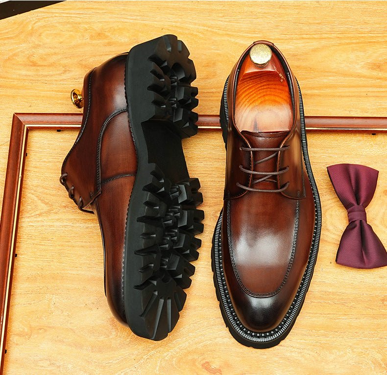Men's Formal Derby Shoes: Pointed Toe Wedding & Business Dress Shoes