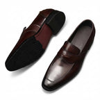 Men's Formal Red Bottom Loafers: Stylish Wedding Party Dress Shoesyes