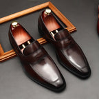 Men's Formal Red Bottom Loafers: Stylish Wedding Party Dress Shoesyes
