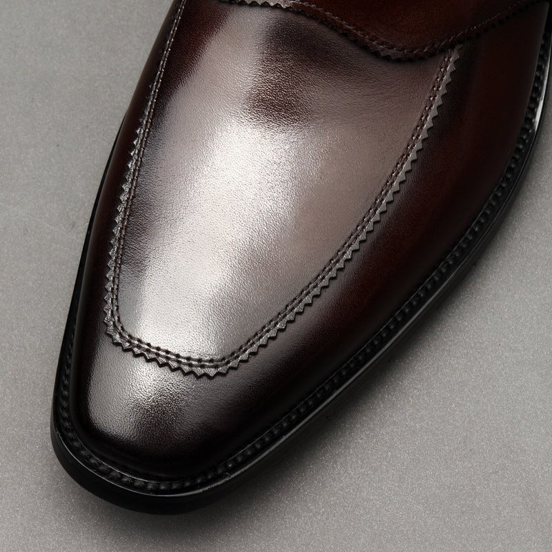 Men's Formal Red Bottom Loafers: Stylish Wedding Party Dress Shoesyes