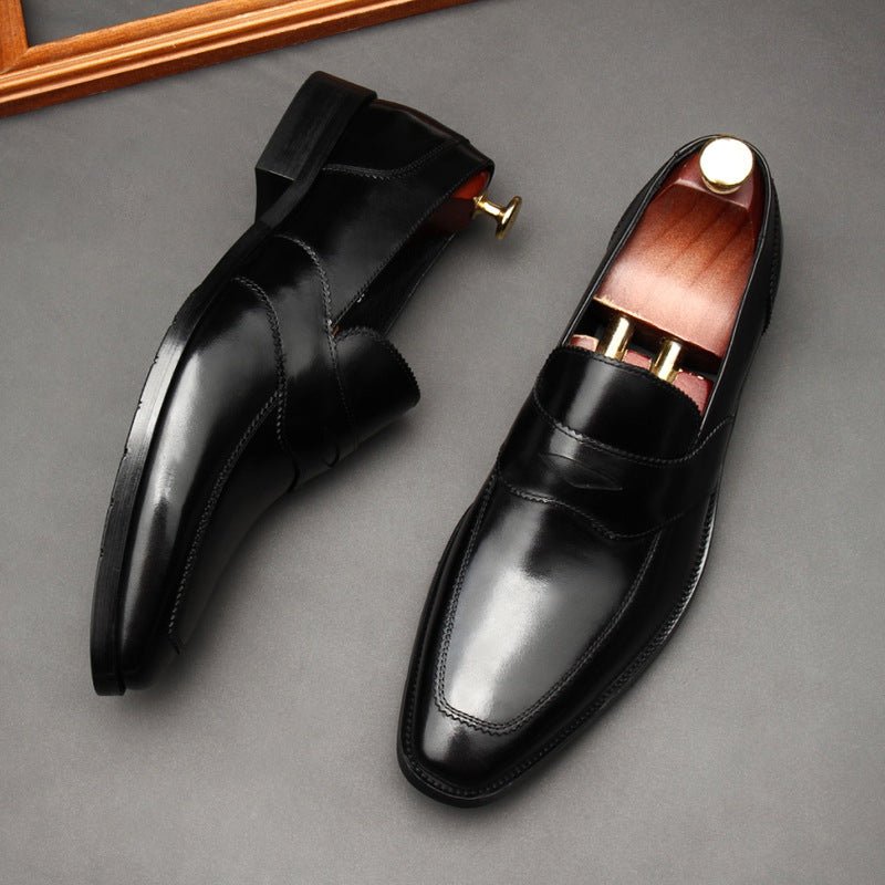 Men's Formal Red Bottom Loafers: Stylish Wedding Party Dress Shoesyes