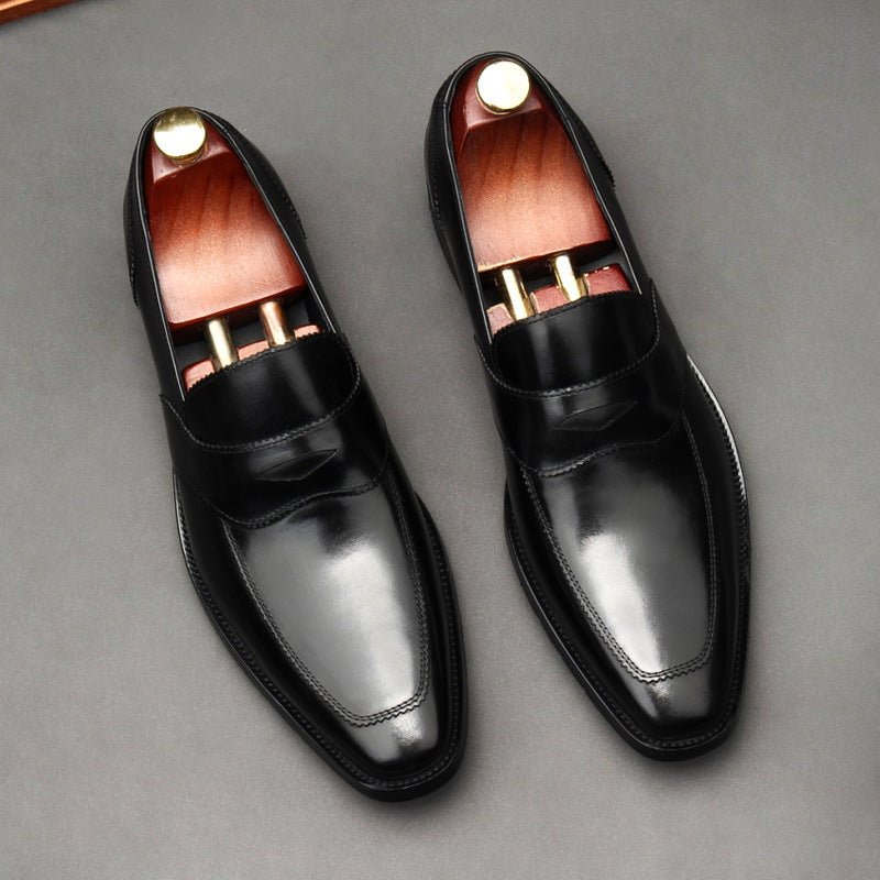 Men's Formal Red Bottom Loafers: Stylish Wedding Party Dress Shoesyes