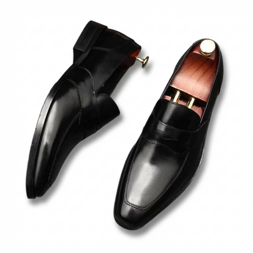 Men's Formal Red Bottom Loafers: Stylish Wedding Party Dress Shoesyes