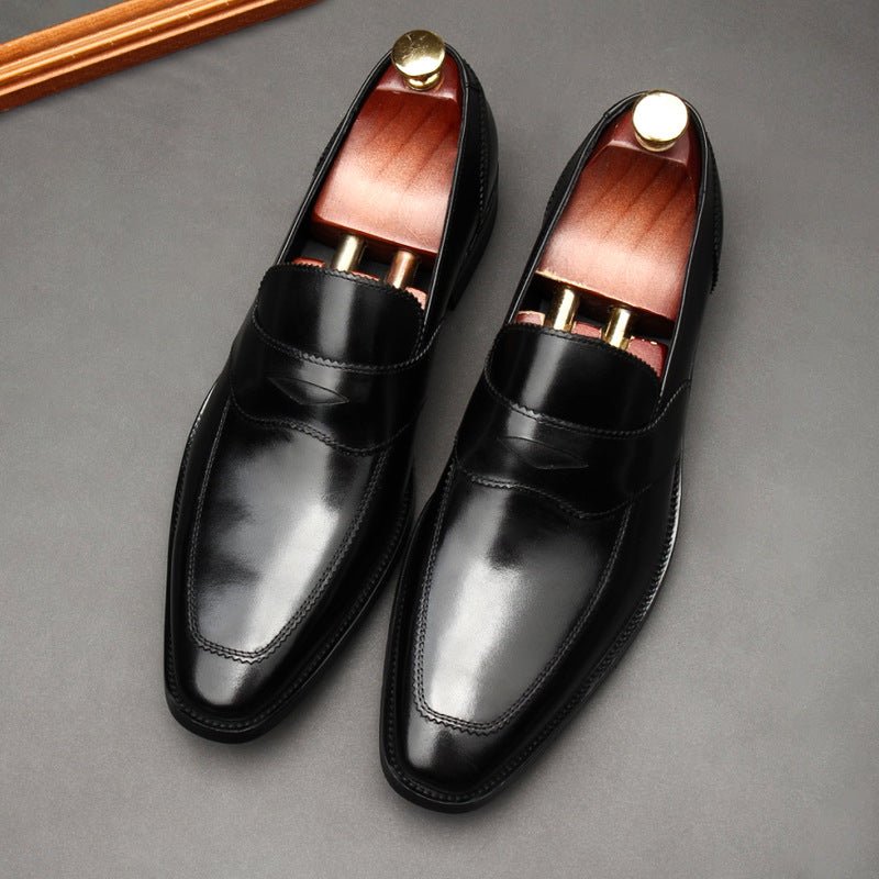 Men's Formal Red Bottom Loafers: Stylish Wedding Party Dress Shoesyes