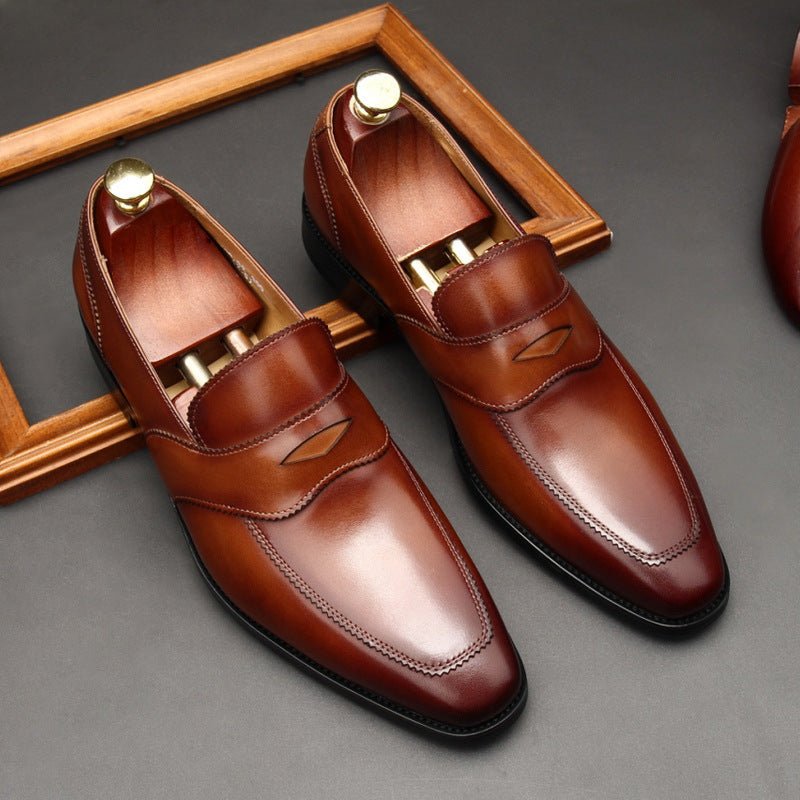 Men's Formal Red Bottom Loafers: Stylish Wedding Party Dress Shoesyes