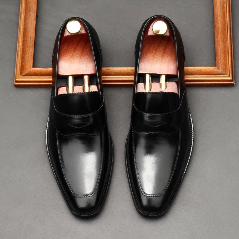 Men's Formal Red Bottom Loafers: Stylish Wedding Party Dress Shoesyes