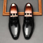 Men's Formal Red Bottom Loafers: Stylish Wedding Party Dress Shoesyes