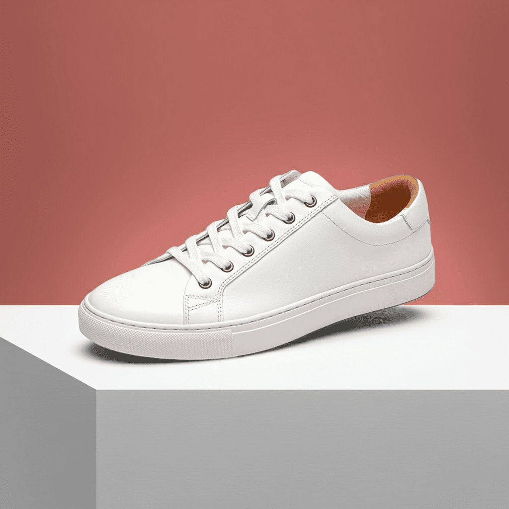 Men's Genuine Leather Sneakers - Minimalist Versatile Casual Shoesyes