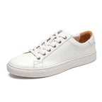 Men's Genuine Leather Sneakers - Minimalist Versatile Casual Shoesyes