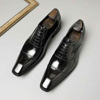 Men's Glazed Cap Toe Oxfords: Fashion Betrothal Wedding Dress Shoesyes