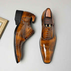Men's Glazed Cap Toe Oxfords: Fashion Betrothal Wedding Dress Shoesyes