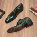 Men's Glazed Cap Toe Oxfords: Fashion Betrothal Wedding Dress Shoesyes