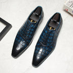 Men's Grandeur Embossed Oxfords: Fashion Soiree Wedding Dress Shoesyes