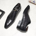 Men's Grandeur Embossed Oxfords: Fashion Soiree Wedding Dress Shoesyes