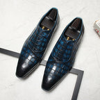Men's Grandeur Embossed Oxfords: Fashion Soiree Wedding Dress Shoesyes