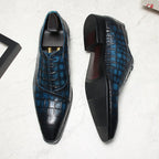 Men's Grandeur Embossed Oxfords: Fashion Soiree Wedding Dress Shoesyes