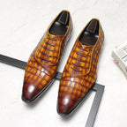 Men's Grandeur Embossed Oxfords: Fashion Soiree Wedding Dress Shoesyes