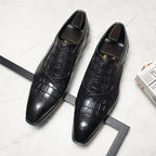 Men's Grandeur Embossed Oxfords: Fashion Soiree Wedding Dress Shoesyes