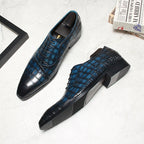 Men's Grandeur Embossed Oxfords: Fashion Soiree Wedding Dress Shoesyes