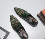 Men's Graphic Pattern Monk Shoes: Fashion Gala Wedding Dress Shoesyes