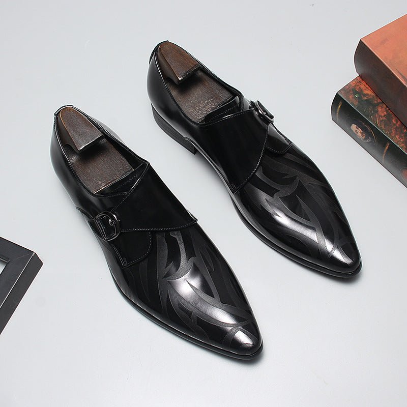 Men's Graphic Pattern Monk Shoes: Fashion Gala Wedding Dress Shoesyes