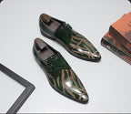 Men's Graphic Pattern Monk Shoes: Fashion Gala Wedding Dress Shoesyes